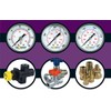 Flowfit Pneumatic Pressure Gauge, Dry, 40mm Dial Size, Rated for