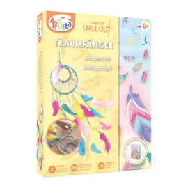 Artista 9301912 Dream Catcher Craft Set, DIY Kit for Children, Creative Set in Practical Storage Box, Medium