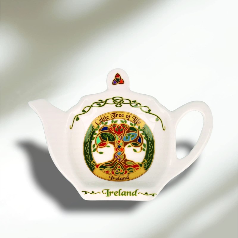 Shamrock Gift Company Celtic Tree of Life Teabag Tray -