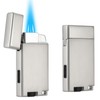 Copmotds Butane Lighter with Keyhole, 2 Pack Double Jet Flame