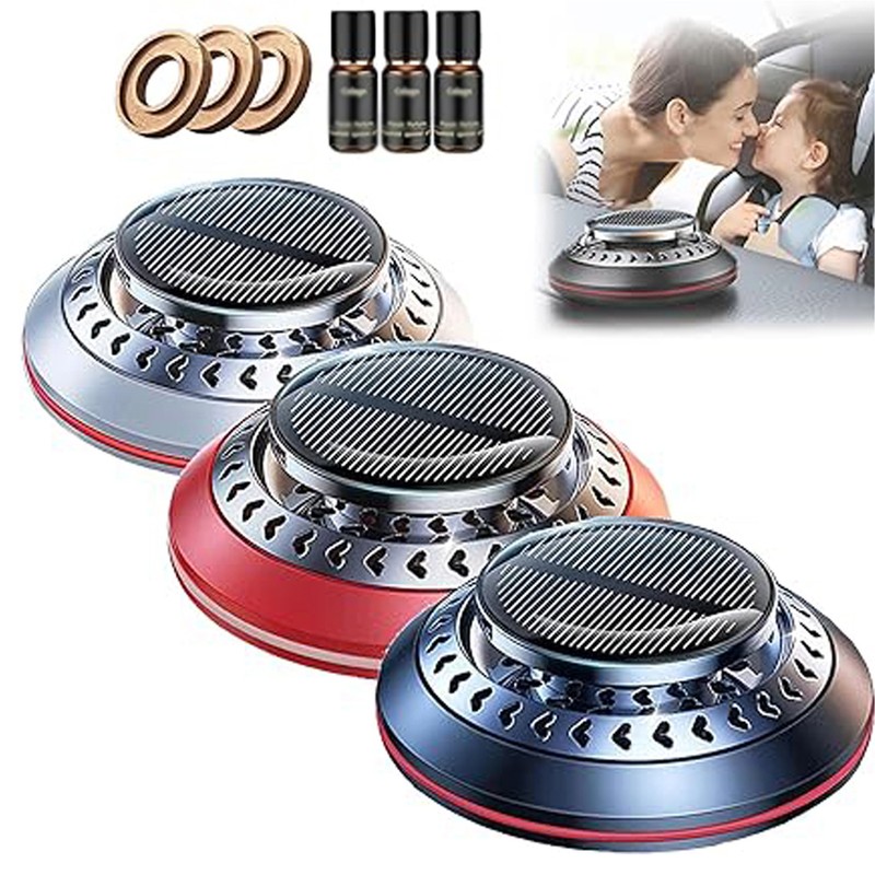 Solar Car Diffuser Kit Long Lasting Fragrant Car Air Fresheners,
