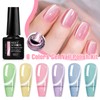 MEET ACROSS Gel Nail Polish Set, 6 Colors Cat Eye
