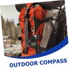 BIUDECO Distance Calculator Keychain Compass Multifunctional Surveying Gauge for Outdoor