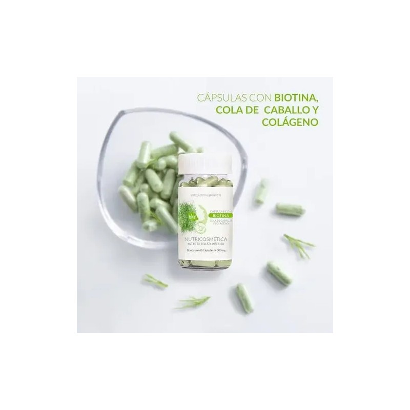 Cap Biotina Cola De Caballo Colágeno Protección Cabello Blen
