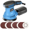 G LAXIA Orbital Sander，2.5Amp 4.9-inch Electric Sander with 20 piece