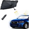 1 Car Windshield Sun Shade, Foldable Umbrella Cover for Most