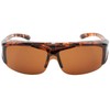 EDWIN EDF-011-8 Flip Up Sunglasses, Polarized Over Glass, Plastic Frame,