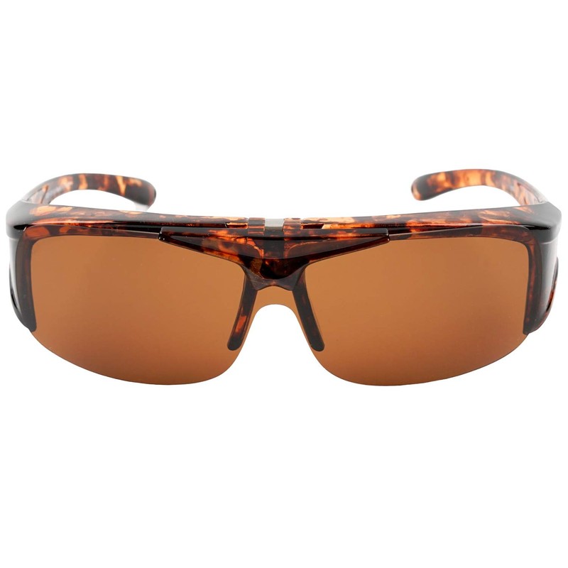 EDWIN EDF-011-8 Flip Up Sunglasses, Polarized Over Glass, Plastic Frame,
