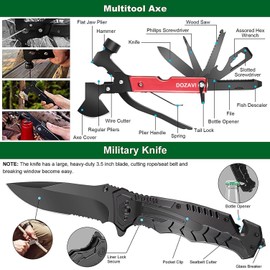 DOZAVI Gift for Father's Day Men Dad Husband,142 Pcs Survival Kit and First Aid Kit,...