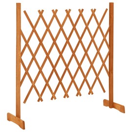 CHARMMA Garden Trellis Fence Orange 47.2"x35.4" Solid Firwood,Fence Panels-314824