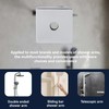 2pcs Square Shower Arm Cover Plate, Stainless Steel Shower Arm