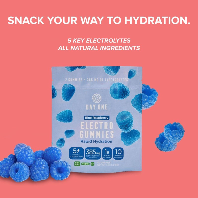 Electrogummies - Blue Raspberry Electrolyte Gummies | 385mg of 5