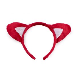 She's Shining Red Fox Set Hairband Hair Bow Ribbon Tail. Performance Jour Poster Headband