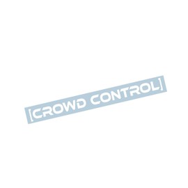 Crowd Control Windshield Banner Decal Sticker Graphic 36"