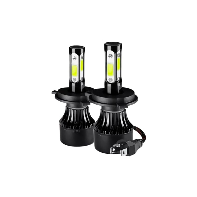 Par De Faros Led Modelo H4 Luz Blanca De 4
