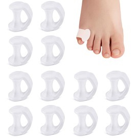 Kecartu 12 PCS Pinky Toe Spacers, Clear