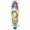 Yocaher Complete Kicktail Tiedye Original Skateboard Longboard - Tiedye Rasta