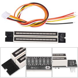 Stereo Level Meter, Dual Led Pegel Stereo Sound Vu Meter Analyzer, 12 Stereo Level Meter with AGC Mode and Adjustable Light Speed Level Meter Module for Audio Devices