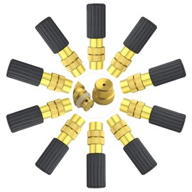 XINMEIWEN Adjustable Copper Atomizer Nozzle for Garden Watering Micro Nozzle Garden Cooling Irrigation for Lawn Vegetable Greenhouse (Sharp Mouth)