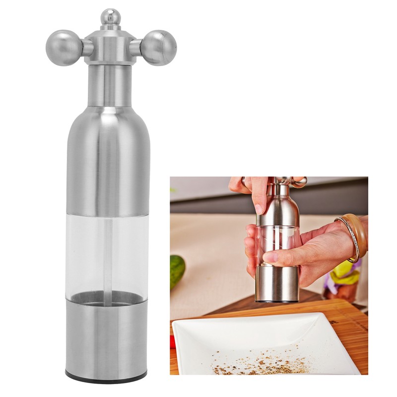Mini Pepper Mill Stainless Steel Manual Salt Grinder Spice Grinding
