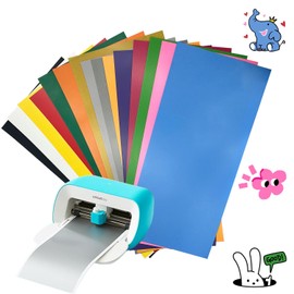 Plotter Film Textile, Pack of 15, Flex Film Vinyl, 30.5 x 14 cm, Smart Vinyl Permanent for Cricut Joy, for Cricut and Silhouette Cameo, Used in Textiles Transfer Film for Iron-On DIY Fabric and Shirt