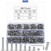 260 Pcs M5 Bolts & Nuts Set, Flat Head, Hex