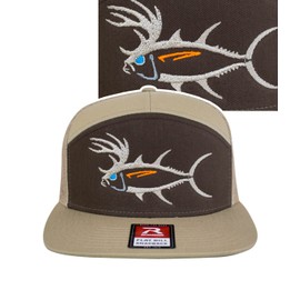 NICERIDE 7 Panel Trucker Hat Buck- Eye from (Khaki/Brown)