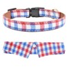 Cotton Dog Collar with Bowtie, Comfortable Adjustable Cute Lapel Design