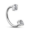 Oufer 18G/20G Horseshoe Internally Threaded & Threadless AAA+ Grade CZ
