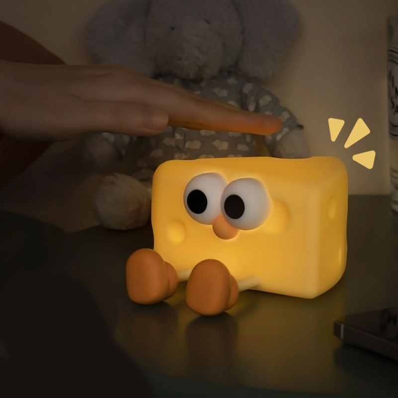 Cute Cheese Boy Desktop Bedside Lamp Creative Children Night Light