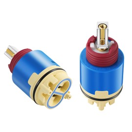 JH02BJ HL-40 Ceramic Pressure Balance Cartridge, 40mm Shower Faucet Cartridge Replacement For Tub and Shower Valve(1Pack)