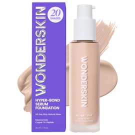 Wonderskin Serum Foundation - Hyper Bond All-Day Stay Waterproof Makeup | Lightweight serum, neutral foundation delivers waterproof, longwear coverage with a natural-looking finish