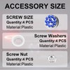 Bling Stainless Screws Fasteners for License Plate Frames and Covers