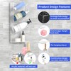AITEE Acrylic Bathroom Organizer Shower Caddy, Clear Shampoo Holder Wall