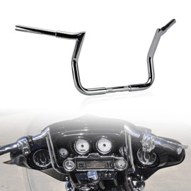 LKV 14'' Rise Handlebar 1-1/4" Ape Bagger Hangers Handlebar Compatible with Harley Touring 1986-2023 Street Glide Electra Glide with Batwing Fairing