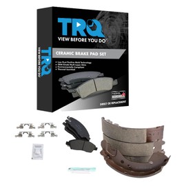 TRQ Brake Pads Ceramic Compatible with 2012-2019 Nissan Versa 2014-2019 Versa Note