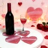 4Pcs Diamond Edge Heart Coaster Molds, Unique Silicone Molds for