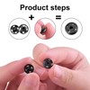 100 Sets Sew-on Snap Buttons, FUNCYboo 10mm Clothes Hidden Button