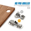 Ravinte 8 Pack Soft Close Hidden Hinges Surface Mount Kitchen