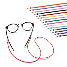 GSHLLO 6 Pcs Eyeglass Neck Strap Long Eyeglass Cord Sunglasses Neck Lanyard Glasses Rope Strap Sport Eyewear Retainer Strap Color C