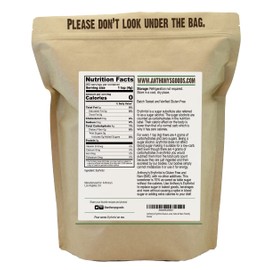 Anthony's Erythritol Granules, 2.5 lb, Non GMO, Sweetener, Keto & Paleo Friendly