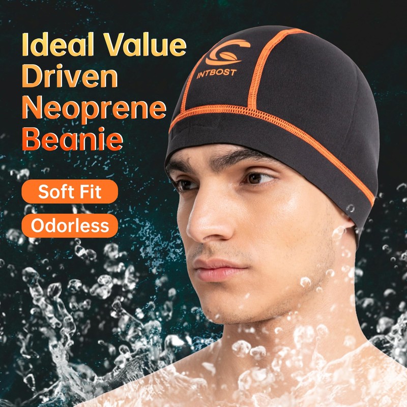Intbost 3mm Wetsuit Beanie for Men Keep Warm in Cold