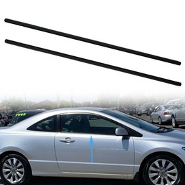 KMBNTU 72410-SVA-A01ZA Weatherstrip Window Moulding Trim Seal Belt Fit for Honda Civic Coupe 2D 2006-2011 Replace 72450-SVA-A01ZA