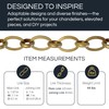 RCH Hardware CH-14-BRZ Brass Chandelier Chain, Bronze (1 Foot)