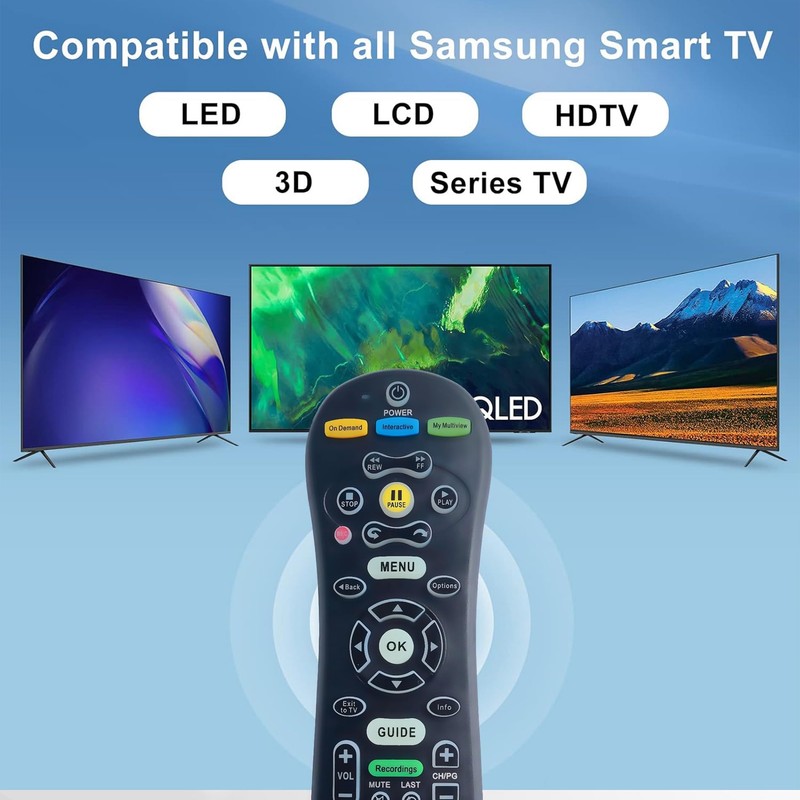 S30 Universal Remote Control for AT&T TV and Receiver, Easy