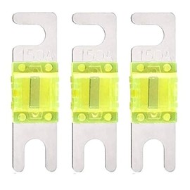Mini ANL 150 Amp Fuse For Automotive Marine Audio Video System Electronics Fuse 3 Pack (150A)