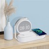 CENSHI Fast Wireless Charging Station with LED Bedside Lamp &