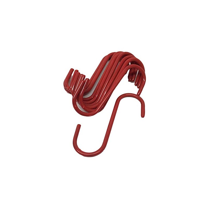 Set of 10 pc S Shape Utility Hook Set, Vinyl