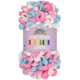 JubileeYarn Fun Finger Loops Yarn - 100g/Skein Jumbo Polyester - Coccinelle - 1 Skein