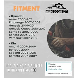 AUTO OCCASION Right Left VVT Solenoid Engine Variable Valve Timing Solenoid Replacement for Hyundai Azera Entourage Genesis Coupe Santa Fe Sonata Veracruz Amanti Borrego More 243553c100 243553C200